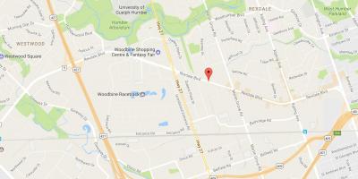 Карта Рексдэйле бульваре Торонто