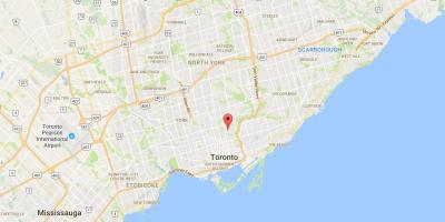 Карта Роздейл район Торонто