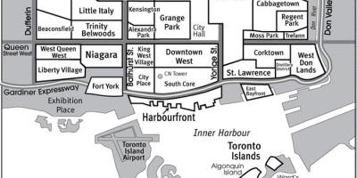 Карта Торонто руководство района 