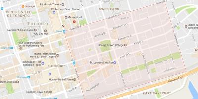 Карта Санкт-соседству Лоуренс Торонто