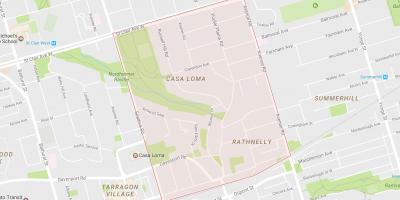 Карта Южной Холм районе Торонто