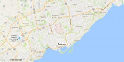 Карта Северного района Торонто