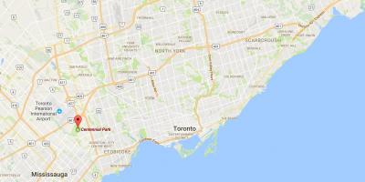 Карта Парк centennial район Торонто