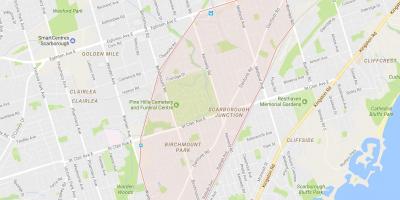 Карта Скарборо Джанкшн районе Торонто
