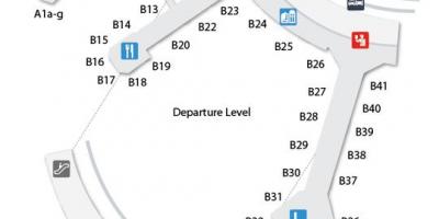 Карта Торонто Пирсон терминал аэропорта прилетов, 3
