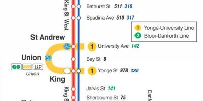 Карта трамвайную линию 504 короля