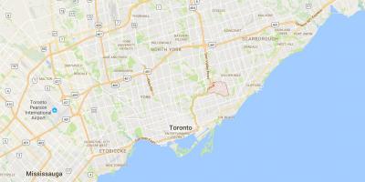 Карта уздечку район путь Торонто