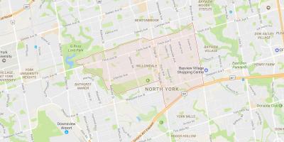 Карта Уиллоудейл районе Торонто