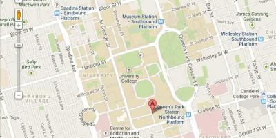 Карта университета Торонто Сент-Джордж