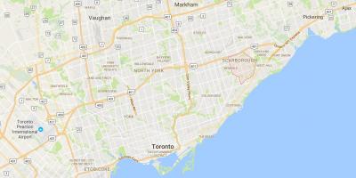 Карте Уоберн район Торонто