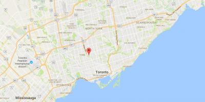 Карта Хоби–Cedarvale район Торонто