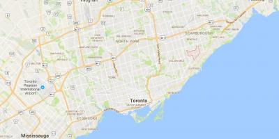 Карта Эглинтон Восточном районе Торонто